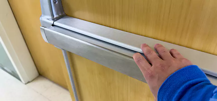 Installing a Push Bar on a Door Yorkville
